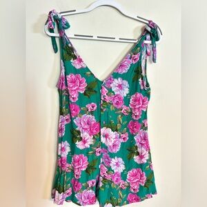 Lovers + Friends Floral Sleeveless Romper